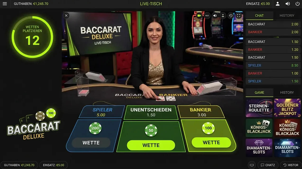 Live Casino bei Redbet